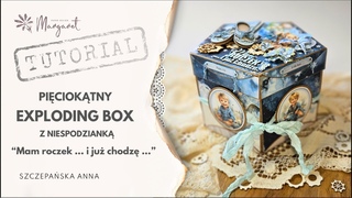 PIĘCIOKĄTNY EXPLODING BOX Z NIESPODZIANKĄ  inspiracja dla@margaretmycraftime