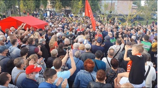 Алимова митинг сквер Марии Расковой в заводском  Саратов