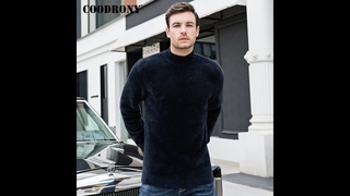 Coodrony брендовая мужская водолазка, модный повседневный плотный теплый свитер, мужская трикотажная кофта из флиса, c1026