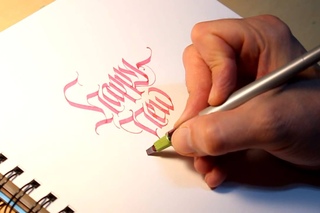 Parallel Pen Calligraphy - Happy New Year