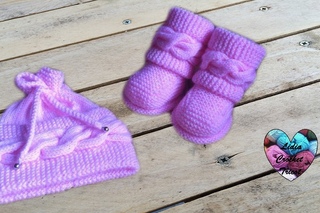 Bonnet magnifique à torsade bébé tricot 1 / gorro bebe tejido a dos agujas1