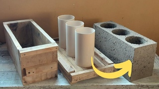 Como Fazer FORMA de Bloco de Cimento Com Tábua e PVC