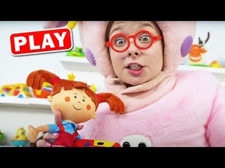 KyKyPlay - Свинка Алиса решила попробовать разные профессии - Играем в Доктора