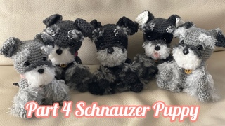 Schnauzer Crochet Tutorial Part 4. Assembling/ Unin de piezas. English subtitles// Audio en espaol
