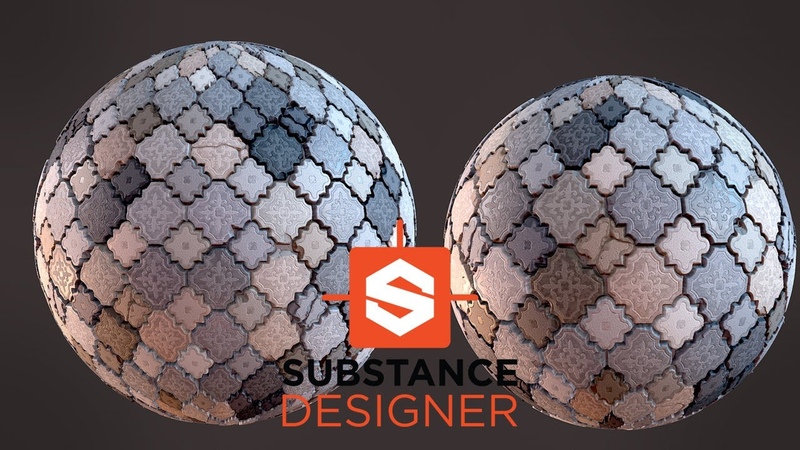 Making a ceiling tile pattern with Substance