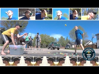 Most Wet Sponge Hits to the Face in 30 Seconds - Guinness World Record