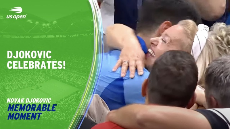 Novak Djokovic Celebrates 24th Grand Slam Title With Family, 2023 US
