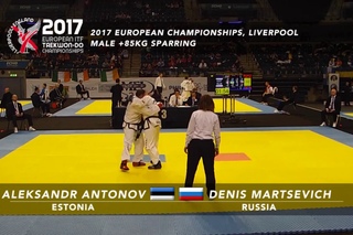 Aleksandr Antonov (EST) v Denis Martsevich (RUS) - Male +85kg Sparring