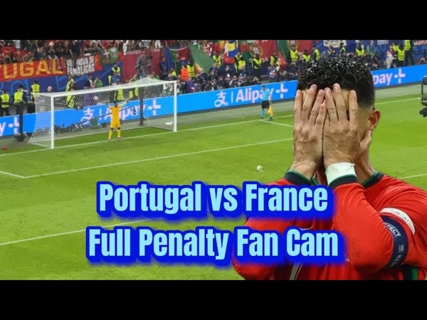 Portugal vs France full Penalty fan cam, Cristiano Ronaldo and Pepe cry Euro