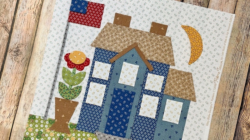 Home Town Sew Along Flag House
