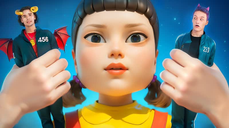 Игра в Кальмара для POPPY PLAYTIME, Ярнаби vs Хагги Ваги vs Саймон