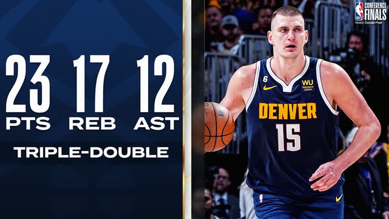 Nikola Jokics TRIPLE DOUBLE In Nuggets Game 2 W , May 18,
