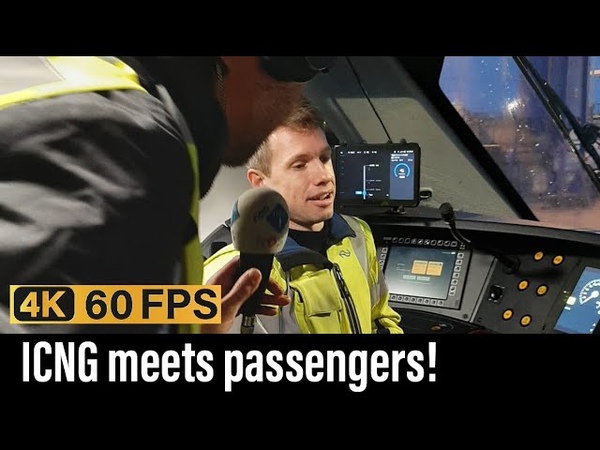 Train Cab Ride NL, ICNG Meets Passengers , Including Press Interviews, ICNG, April