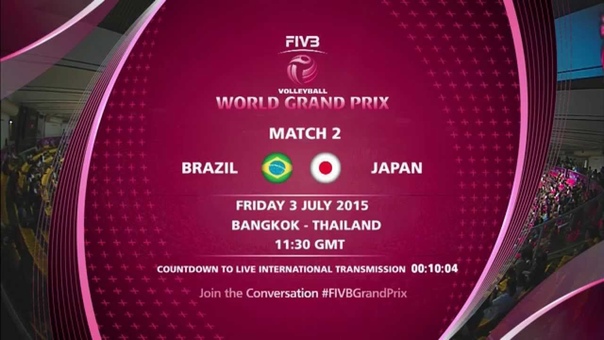 Live: Brazil vs Japan FIVB Volleyball World Grand Prix