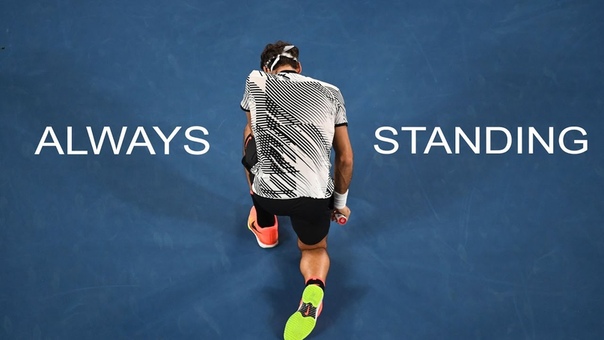 Roger Federer Always Standing (