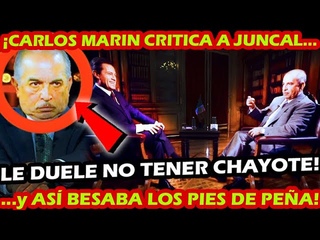 ¡ ASI BESABA CARLOS MARIN LOS PIES DE PEÑA NIETO ! PERO SALE A CRITICAR A JUNCAL CHARRO POLITICO