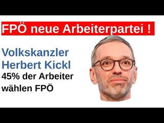 Arbeiter whlen FP Grnde fr den Erfolg hohes Vertrauen in Herbert Kickl VP SP Grne abwhlen