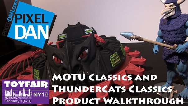Mattel Masters of the Universe and Thunder Cats Classics Product Walkthrough at Toy Fair