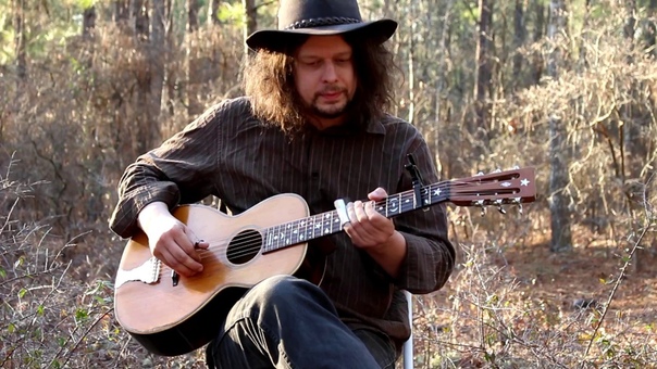 Crossroad Blues on Antique Parlor Guitar Delta Blues Edward