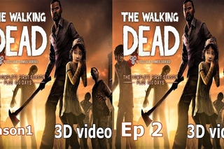 3D The Walking Dead TV VR box video Side by Side SBS s1 ep 2 zombie horror google cardboard