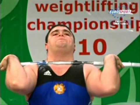 2010 European Weightlifting +105 Kg Clean