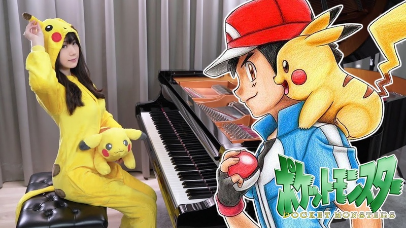 Pokémon OP1 Aim to Be a Pokémon Master Rus Piano Cover, Pika Ru