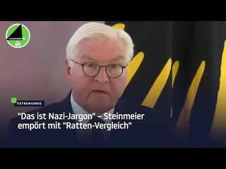 Das ist Nazi-Jargon  Steinmeier emprt mit Ratten-Vergleich