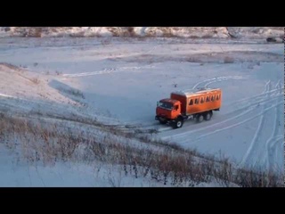 КамАЗ-4208 штурмует подъем