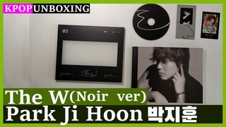 Unboxing Park Ji Hoon The W (Noir ver)  3rd mini album Kpop Unboxing   goods