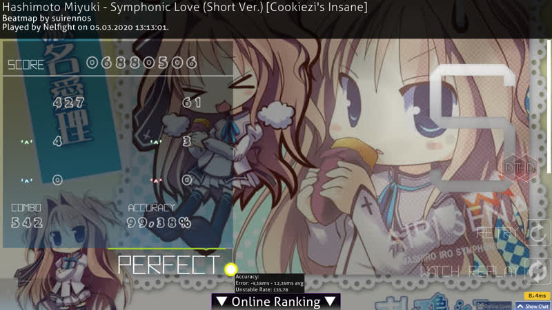 Hashimoto Miyuki Symphonic Love ( Short Ver. ) Cookiezis Insane + HD, DT