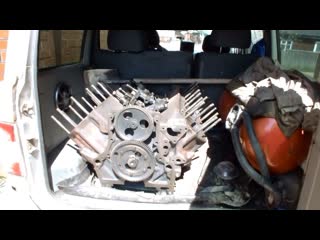 Ямз-238 Вторая реинкарнация Привёз блок в багажнике Уаз Патриот