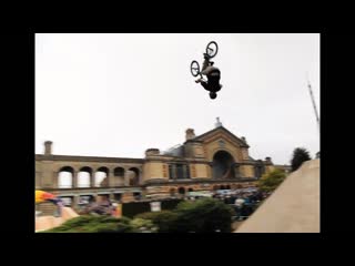 BMX dirt riding at a Palace - Red Bull Empire of Dirt 2012 London