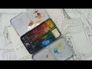 Техника графики Основы и секреты акварельных скетчей Рисование и ответы в онлайне