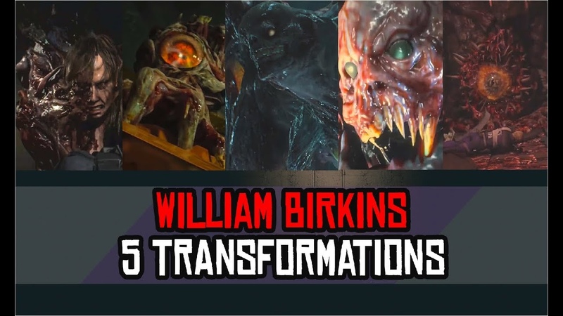 WILLIAM BIRKIN ALL TRANSFORMATIONS BOSS BATTLE ( In Order) Resident Evil 2