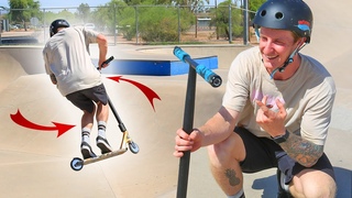 LEARNING TO 360 ON A SCOOTER FOR BEGINNERS