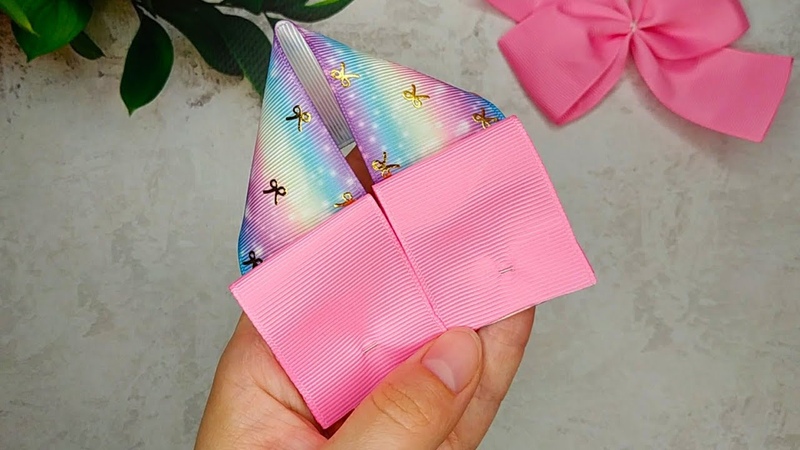 New Great result Simple but very beautiful HAIR BOWS How to make hair bows with ribbon DIY,