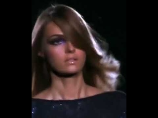 Valentina Zelyaeva for Versace menswear fall winter 2006