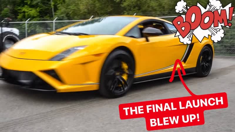 MORON DESTROYS LAMBORGHINI CLUTCH WITH LAUNCH CONTROL 10,
