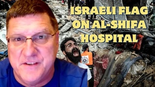 Inhuman! Scott Ritter spits in the face of Israeli soldiers placing a flag on Al-Shifa hospital