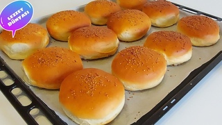BU TARİF REKOR YAPILDI❗️ DENEMEYEN KALMASIN ✅️YUMUŞACIK GERÇEK HAMBURGER EKMEĞİ TARİFİ💯