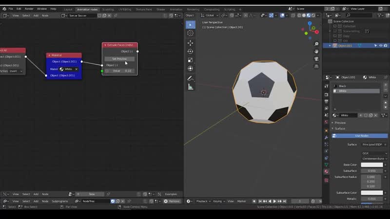 Tut Procedural Soccer ball Sorcar node add