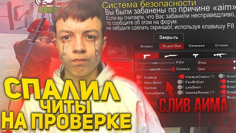 СЛИВ ПРИВАТНОГО АИМА l СПАЛИЛ ЧИТЫ НА ПРОВЕРКЕ l GTA