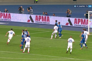 “Динамо“ - “Днепр“ - 1:0. Гол Мораеса