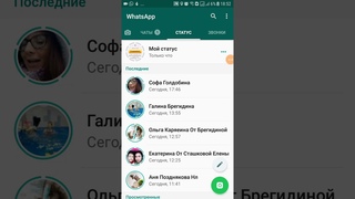 Как выставить Статус  в Ватсапе