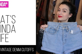 DIY Vintage Denim Cutoffs | Nat's Kinda Life | ft. Natasha Negovanlis