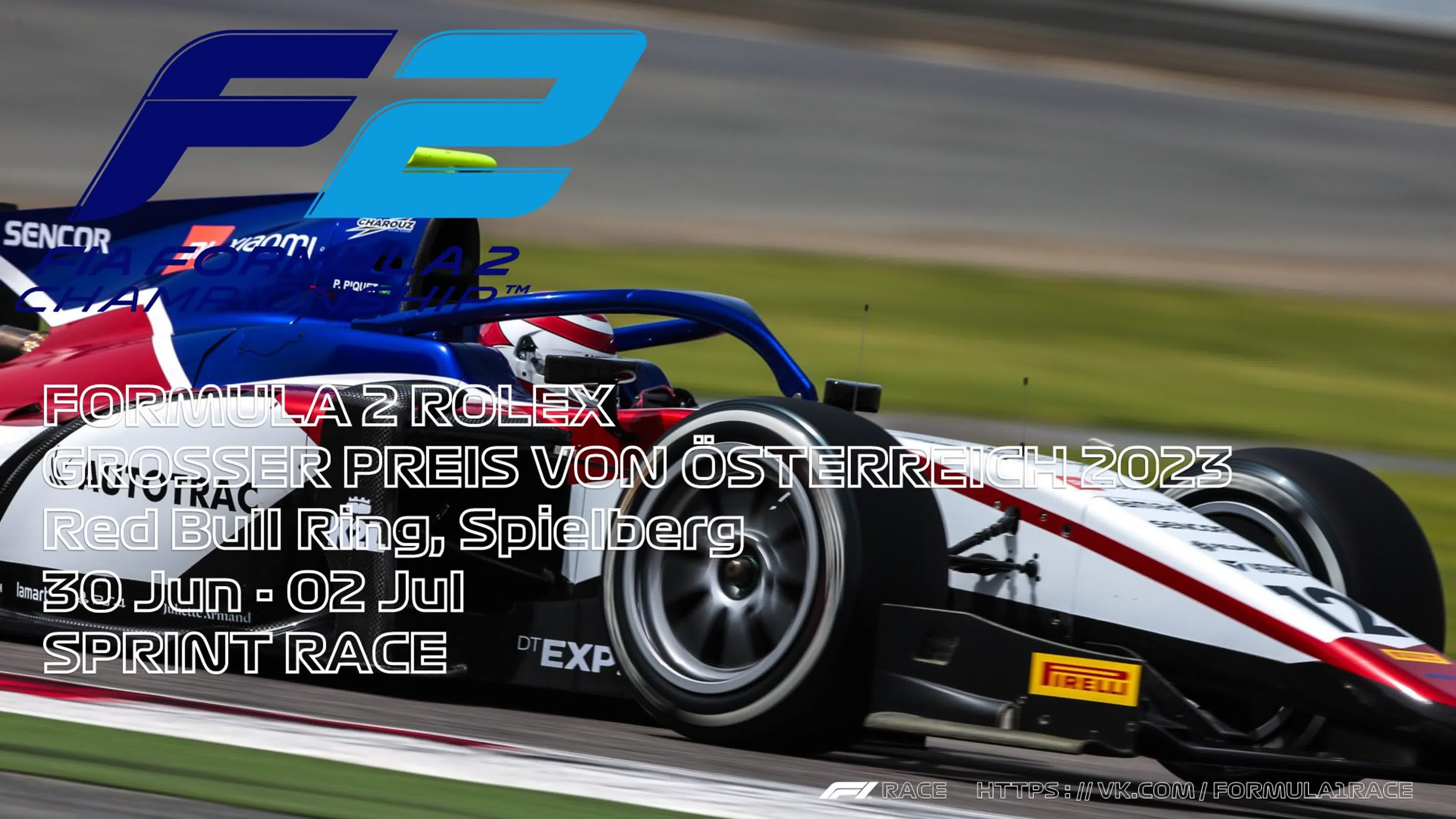 R8, RACE1 F2 ROLEX GROSSER PREIS VON Ö STERREICH 2023, Formula2, Austrian GP, RACE
