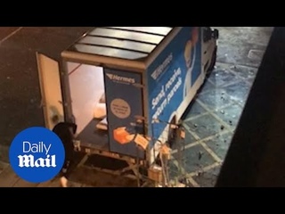 Hermes delivery driver hurls packages ’as hard as he can’ into van