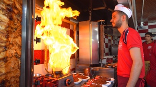 Best Turkish Shawarma | Amazing Turkish Doner | Hot Kebab  | Turkish Street Food