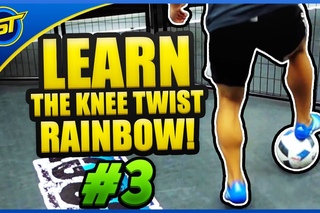 AMAZING Football Street Skill Tutorial: ’’KNEE TWIST RAINBOW’’ ★ Neymar/Ronaldo Skill Style (#3)