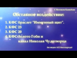 Составное воздействие кфс ИмЩит, 23, 20, Золото Гоби и открытие канала Н.Чудотворца (А.Е.Аксельрод)